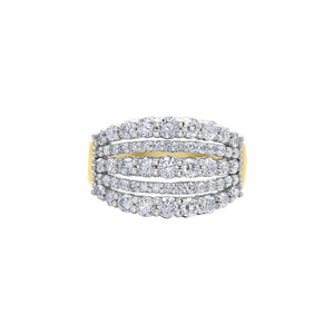 020221 10K Yellow & White Gold 1.50CT TW Diamond Ring