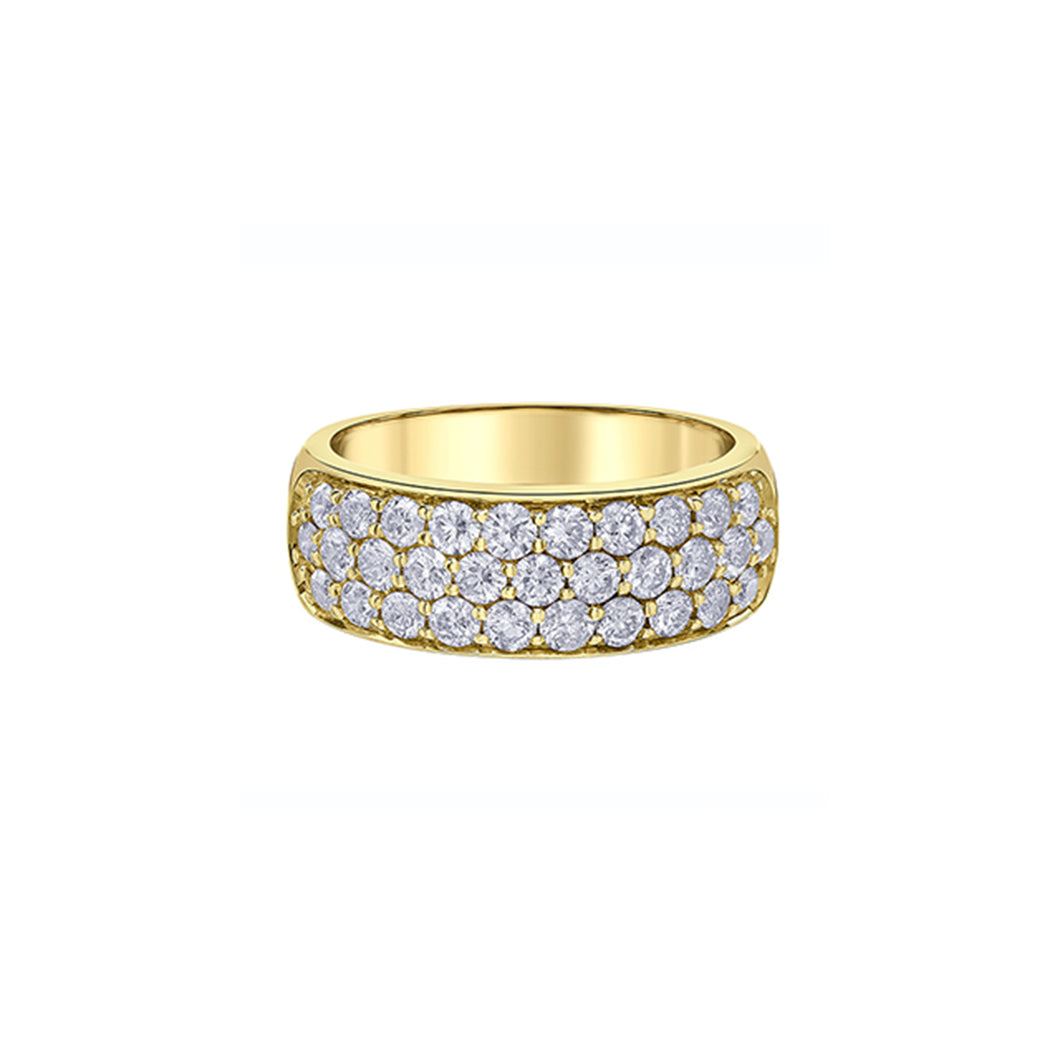 020315 10KT Yellow Gold 1.00CT TW Diamond Ring