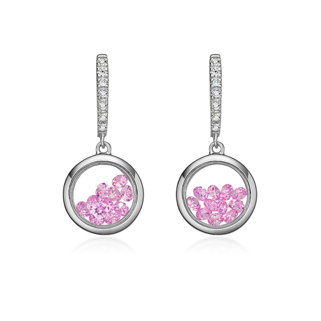 291179 ASTRA Sterling Silver October, From The Dream, Cubic Zirconia Earrings *50% OFF FINAL SALE*