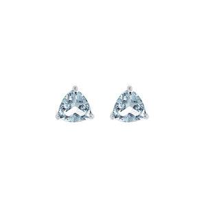 180137 OUT OF STOCK PLEASE ALLOW 3-4 WEEKS FOR DELIVERY 10K White Gold Aquamarine Stud Earrings