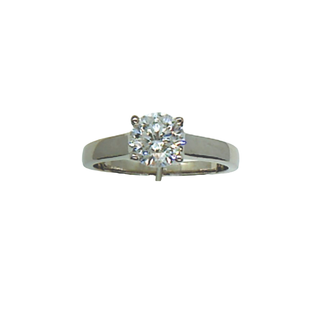 012437 14K White Gold 1.02CT TW Diamond Ring
