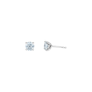 LD100W30 14KT White Gold .30CT TW LAB CREATED DIAMOND Stud Earrings