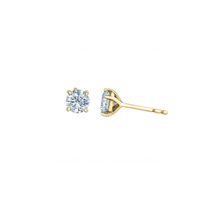 LD100 14KT Yellow Gold & 1.00CTW LAB CREATED DIAMOND Stud Earrings *50% OFF FINAL SALE*