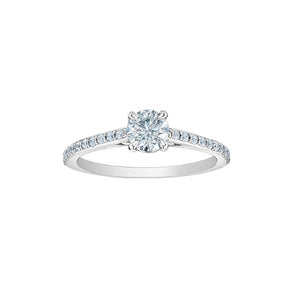 LD106W120 14KT White Gold 1.20 CT TW LAB CREATED DIAMOND Ring