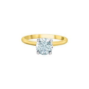 LD141YW158 OUT OF STOCK PLEASE ALLOW 3-4 WEEKS FOR DELIVERY 14KT Yellow & White Gold 1.58CT TW LAB CREATED DIAMOND Ring