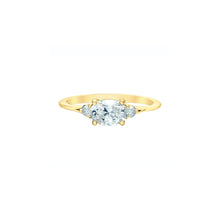 Load image into Gallery viewer, LD149Y110 14K Yellow Gold 1.13CT TW East West Oval LAB GROWN Diamond Ring
