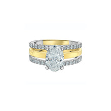 Load image into Gallery viewer, LD166YW265 14KT Yellow &amp; White Gold 2.73CT TW LAB CREATED DIAMOND Ring
