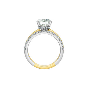 LD166YW265 14KT Yellow & White Gold 2.73CT TW LAB CREATED DIAMOND Ring