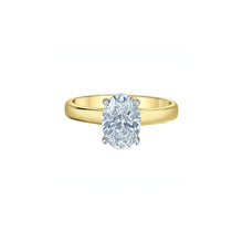 Load image into Gallery viewer, LD199YW207 14K Yellow &amp; White Gold 2.07CT TW Oval LAB GROWN Diamond Ring
