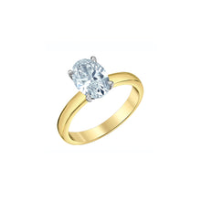 Load image into Gallery viewer, LD199YW207 14K Yellow &amp; White Gold 2.07CT TW Oval LAB GROWN Diamond Ring
