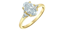Load image into Gallery viewer, LD211Y165 14K Yellow 1.65CT TW Oval LAB GROWN Diamond Ring

