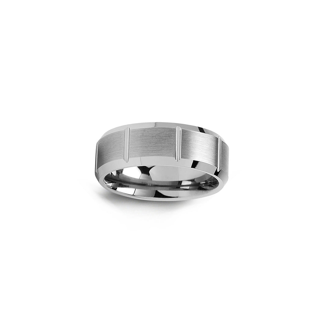 130682 Satin Finish Tungsten Wedding Band Size 12.5