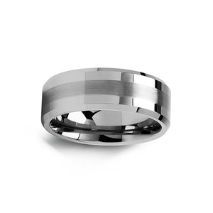 130494 OUT OF STOCK, PLEASE ALLOW 3-4 WEEKS FOR DELIVERY MADANI Dual Finish Tungsten Wedding Band Size 11