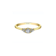 Load image into Gallery viewer, ML1008Y25 10KT Yellow Gold 0.256CT TW Canadian Diamond Ring
