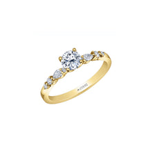 Load image into Gallery viewer, ML1012Y70 14KT Yellow Gold 0.71CT TW Canadian Diamond Ring
