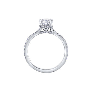 ML648W100 OUT OF STOCK PLEASE ALLOW 3-4 WEEKS FOR DELIVERY 18KT White Gold & Palladium 1.00CT TW CANADIAN Diamond Ring