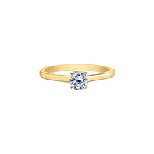 Load image into Gallery viewer, ML662Y50 OUT OF STOCK PLEASE ALLOW 3-4 WEEKS FOR DELIVERY 18KT Yellow Gold .50CT TW Canadian Diamond Solitaire Ring
