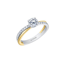 Load image into Gallery viewer, ML744 14KT Yellow &amp; White Gold .70CT TW Canadian Diamond Ring
