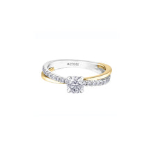 Load image into Gallery viewer, ML744 14KT Yellow &amp; White Gold .70CT TW Canadian Diamond Ring
