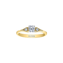 Load image into Gallery viewer, ML804Y35 18K/18K PD  Yellow &amp; White Gold .35CT TW Canadian Diamond Ring
