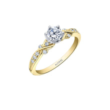 Load image into Gallery viewer, ML943YW63 OUT OF STOCK PLEASE ALLOW 3-4 WEEKS FOR DELIVERY 18K Yellow &amp; 18KPD White Gold 0.64CT TW Canadian Diamond Ring
