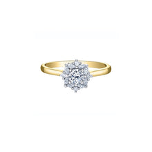 Load image into Gallery viewer, ML946 14KT Yellow and White Gold .47T TW Canadian Diamond Ring

