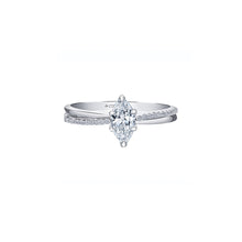 Load image into Gallery viewer, ML987W55 14KT White Gold .60CT TW Canadian Marquis Diamond Ring
