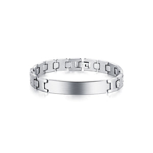 530383 8" Stainless Steel Engravable ID Bracelet