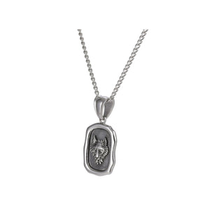 530426 JOSEF ELIAS Stainless Steel Chain with Wolf Pendant