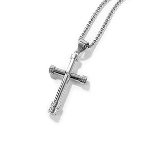 530405 JOSEF ELIAS 21" Stainless Steel Chain with Cross Pendant