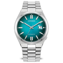 Load image into Gallery viewer, 410250 CITIZEN Automatic Stainless Steel with Gradient Teal Dial &amp; Date Watch
