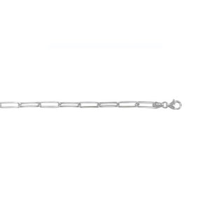 320839 18" 4.3mm wide Sterling Silver Paperclip Chain