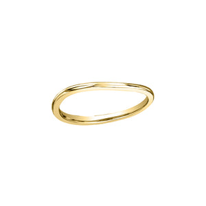 220324 10KT Yellow Gold Fitted Shadow Band