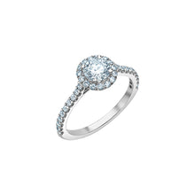 Load image into Gallery viewer, R31160WG  14KT White Gold 1.38CT TW Canadian Diamond Ring
