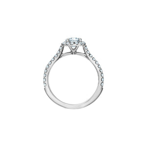 R31160WG  14KT White Gold 1.38CT TW Canadian Diamond Ring