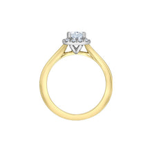 Load image into Gallery viewer, 31253 14KT White Gold 1.18CT TW LAB CREATED RADIANT CUT DIAMOND Ring with Halo
