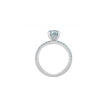 Load image into Gallery viewer, 31585WG235 14KT White Gold 2.41CT TW LAB CREATED OVAL DIAMOND Ring With Hidden Halo
