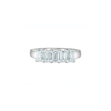 Load image into Gallery viewer, 50M42WG150 14K White Gold 1.50CT TW 5 LAB CREATED BAGUETTE DIAMOND Ring
