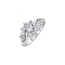 Load image into Gallery viewer, 080204 10KT White Gold 1.00CT TW 15 Diamond Ring
