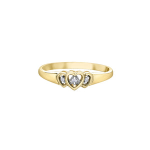 030369 OUT OF STOCK PLEASE ALLOW 3-4 WEEKS FOR DELIVERY 10KT Yellow Gold .01CT TW Diamond Ring