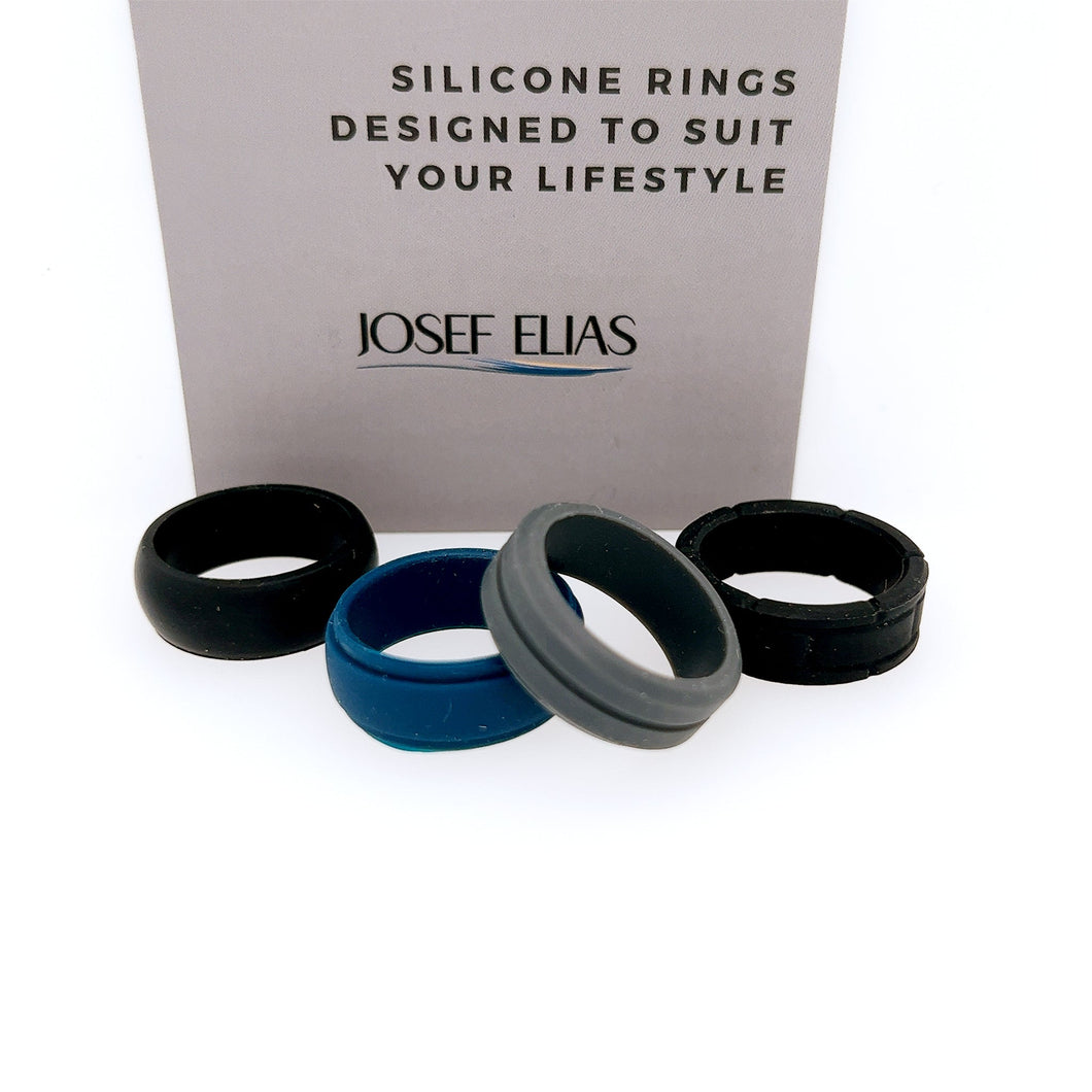 130519 Silicone Size 11 8MM 4 Band Pack