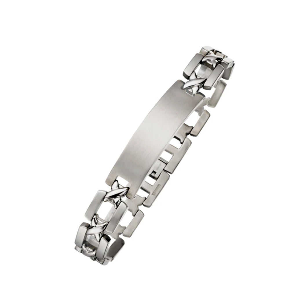 530398 16MM Brushed & Shiny X Titanium Bracelet