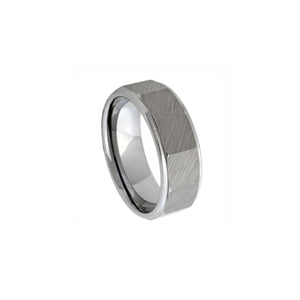 130736 JOSEF ELIAS 8MM Polished/Brushed Tungsten Band Size 12