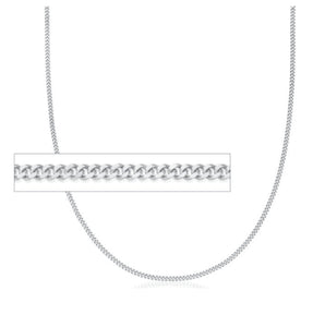 320467 20" 5.9mm wide Sterling Silver Curb Chain