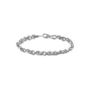 310181 Sterling Silver & 0.24CT TW Diamond 7" Linked Bracelet
