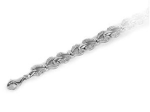 310187 Sterling Silver & 0.47CT TW Diamond 8" Bracelet