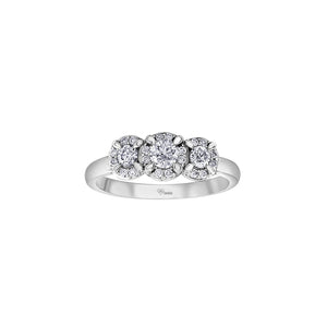 AM484W50 OUT OF STOCK PLEASE ALLOW 3-4 WEEKS FOR DELIVERY 10KT White Gold .50CT TW Canadian Diamond Ring