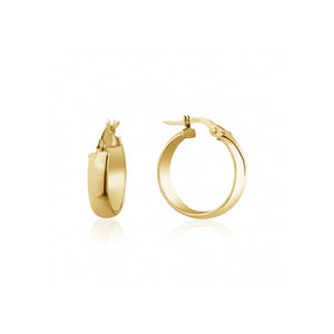 232057 10K Yellow High Polish Hoop Earrings