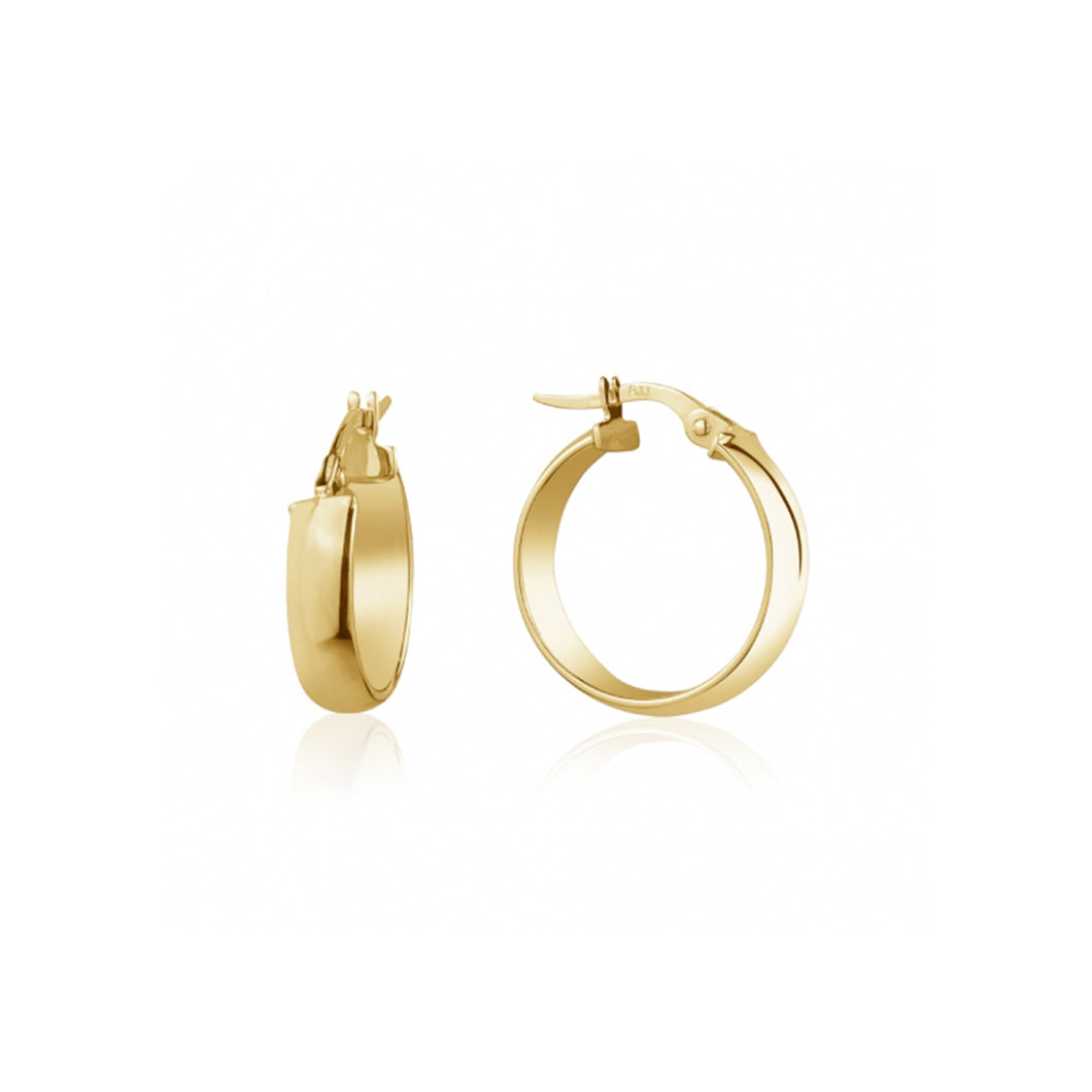 232057 10K Yellow High Polish Hoop Earrings