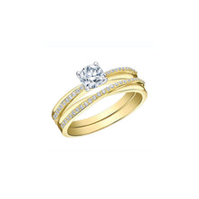 Load image into Gallery viewer, ML986YW55 OUT OF STOCK PLEASE ALLOW 3-4 WEEKS FOR DELIVERY 14K Yellow &amp; White Gold 0.59CT TW Diamond Ring

